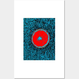 Blood Red Orange Posters and Art